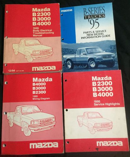 1995 mazda b-series truck factory oem service repair shop manual set