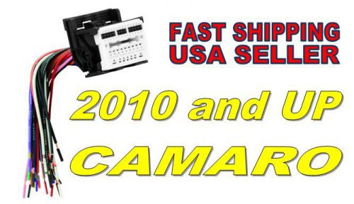 Camaro 2010+ factory reverse plugs into radio stereo wiring harness adapter