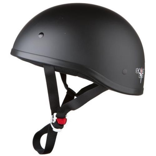 Skid lid original solid helmet flat black md