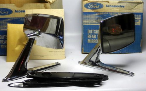 Pair of vintage  ford truck rear view mirrors d3tb-17743 rat rod hot rod nos