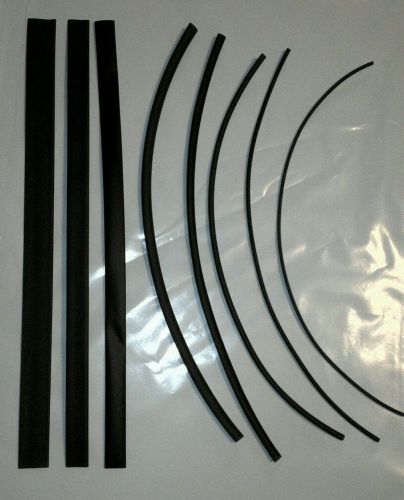 Enkay 7540  heat shrink tubing assortment, black, 8 - 12&#034; pcs. - 96&#034; total