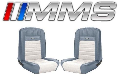 1965 1966 65 66 mustang coupe tmi upholstery blue/white front rear looks great