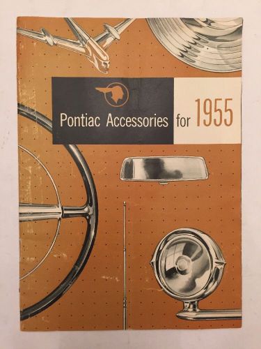 1955 pontiac 16-page star chief chieftain car accessories brochure catalog
