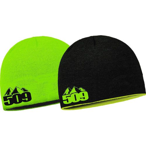 509 reviersible green beanie