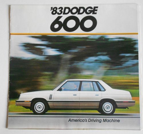 1983 original dodge 600 sales brochure