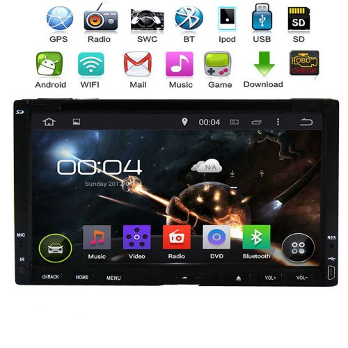 Quad core android 4.4 os double 2din car multimedia stereo gps navi 3g wifi dvd