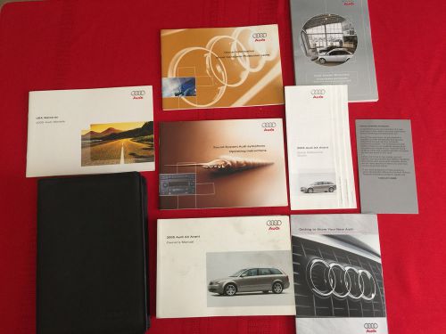 2005 audi a4 avant factory owners manual set and case