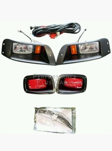 Ez-go txt 1996+ golf cart halogen headlight &amp; taillight light kit