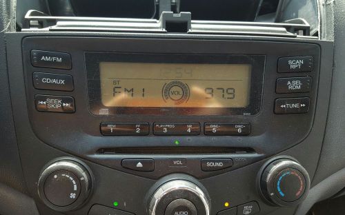 2004 honda accord radio with ac control switch