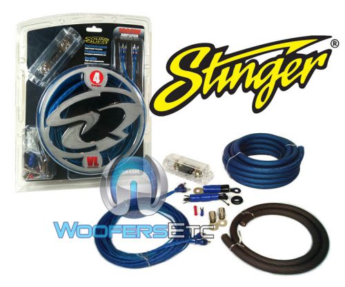 Sqk4anl soundquest by stinger 4 gauge car amp install wire power kit amplifier