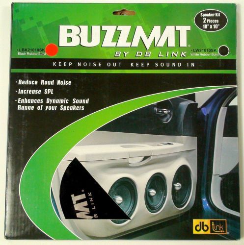 Buzzmat by db link lbk21010sk 10&#034; x 10&#034; speaker kit (black) 2 pieces