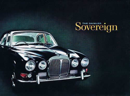 1968 daimler sovereign jaguar french original sales brochure folder