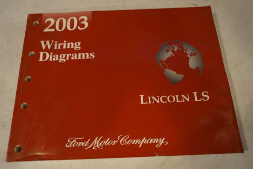 2003 lincoln ls factory wiring diagrams service manual book 37444