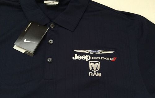 Jeep dodge ram logo  nike polo shirt men&#039;s large new