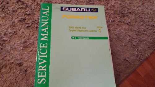 2002 subaru forester section 4 service repair shop manual oem