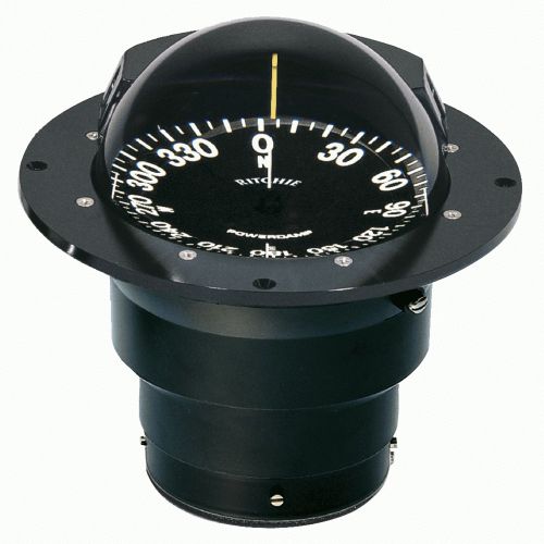 New ritchie fb-500 globemaster compass - flush mount - black - 12v - 5 degree