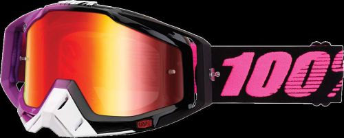 New 100% racecraft haribo goggles with red lens mx atv motorcycle