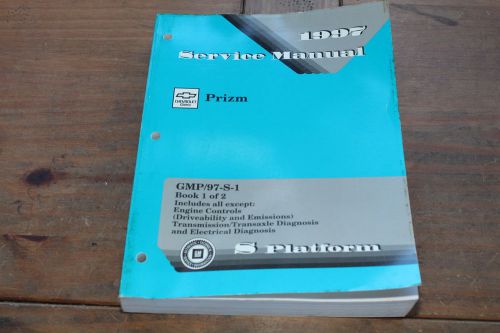 Geo prizm s platform book 1 gmp97s1 1997 chevy shop service manual