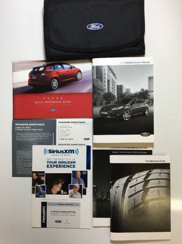 2013 ford focus owners manual set. free same day priority shipping! #0330