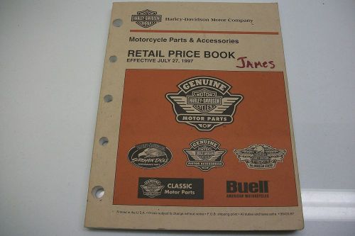 Harley motorcycle parts &amp; accessories factory retail price book 99420-97