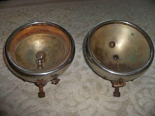 Vintage pair 1920-30 original ford model a two light headlights