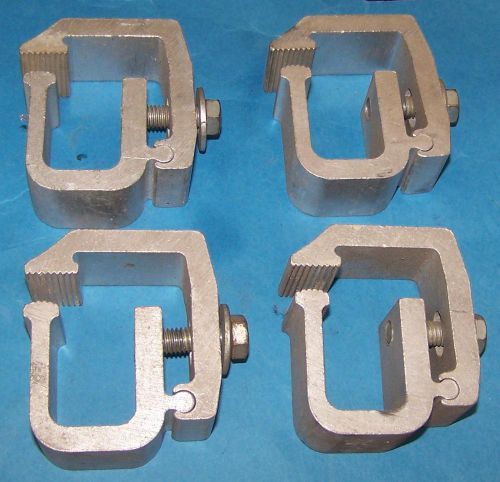 Set of 4 truck cap topper camper shell mounting clamps heavy duty ford gm toyota