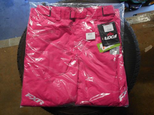 Fxr racing womens fuchsia fresh pants size 8 170302-9000-08