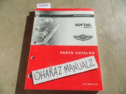 2003 harley-davidson softail parts catalog manual