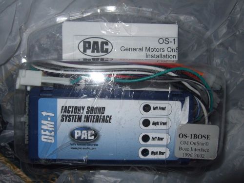 Pac os-1bose onstar® retention radio replacement interface for select gm w/ bose