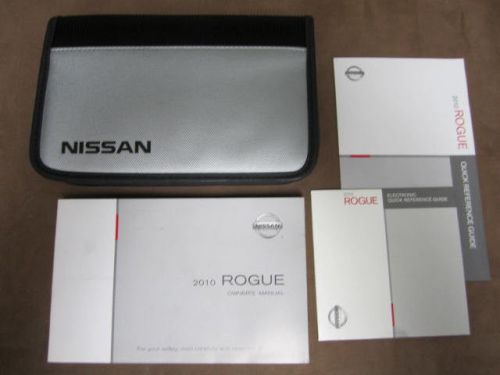 2010 nissan rogue owners manual w/case 10 free shipping