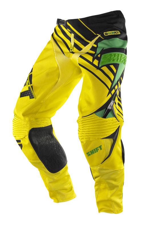 Shift faction satellite green / yellow pant motocross dirtbike atv mx 2014 pants