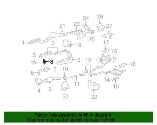 Genuine mercedes-benz converter &amp; pipe gasket 219-492-00-80