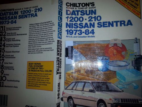 Chilton datsun nissan sentra 1973-84 repair manual