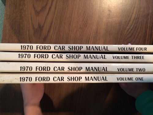 Set of original 1970 ford shop manuals (volumes 1-4)