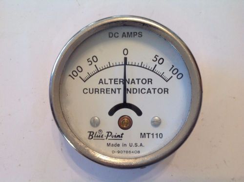 Vintage blue point mt110 alternator current indicator d-90786408 dc amps rat rod