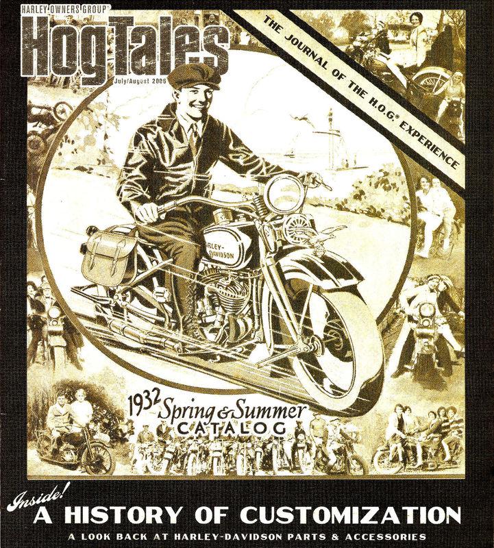 2006 jul/aug harley hog tales magazine -customization history-harley suspensions