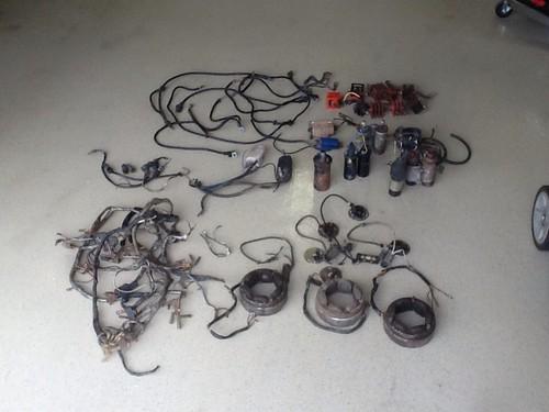Honda cb77 cl77 ca77 coils rectifier wiring harnesses cables misc lot dream misc