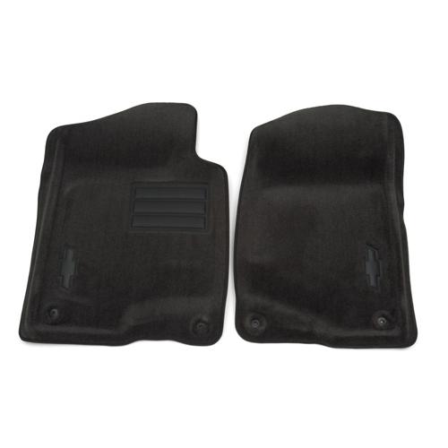 07-13 silverado/avalanche/tahoe/suburban black front molded carpet mats 17800401