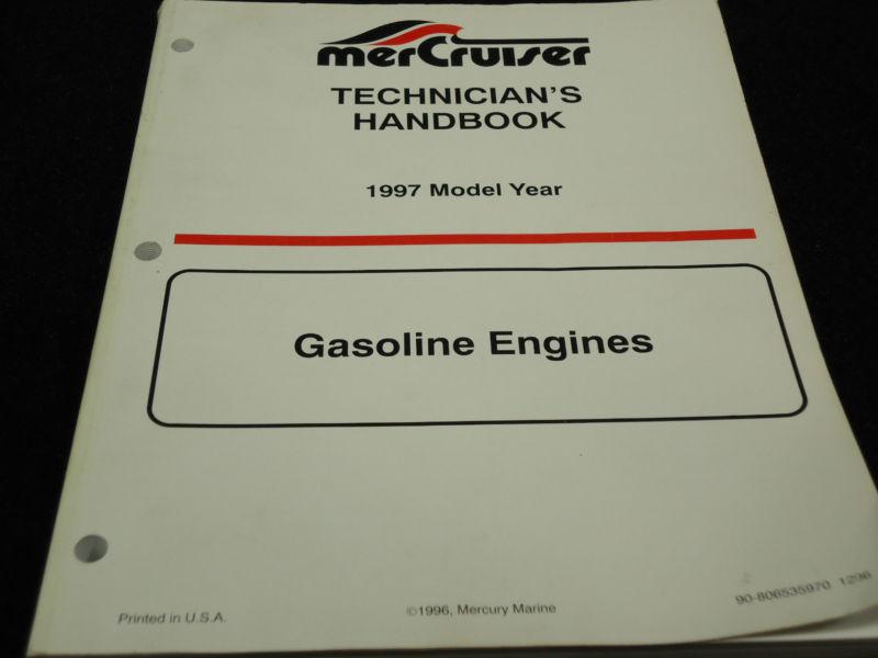1997 mercruiser service tech manual# 90-806535970-1296 gasoline engine boat