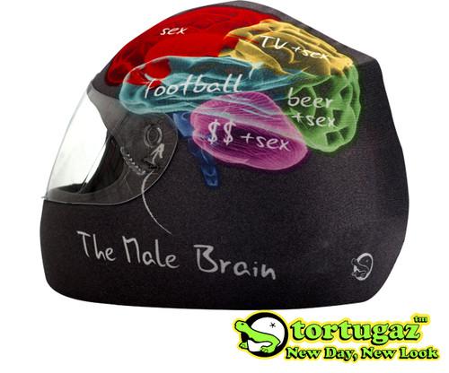 Tortugaz male brain new design style full face motorcycle helmet cover 