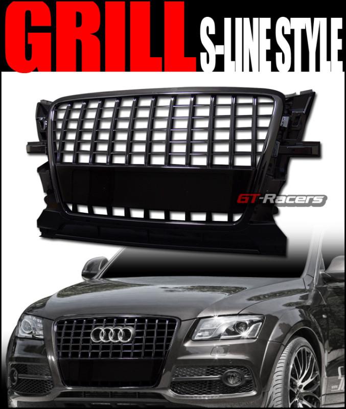 Blk s sport luxury style front hood bumper grill grille 2008/2009-2011 audi q5