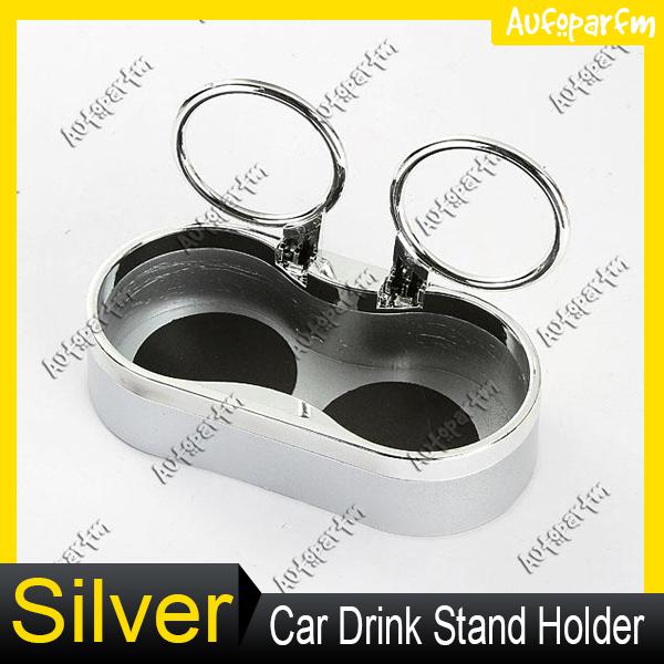 Auto car vehicle truck van convenient dual drink cup can bottle stand holder