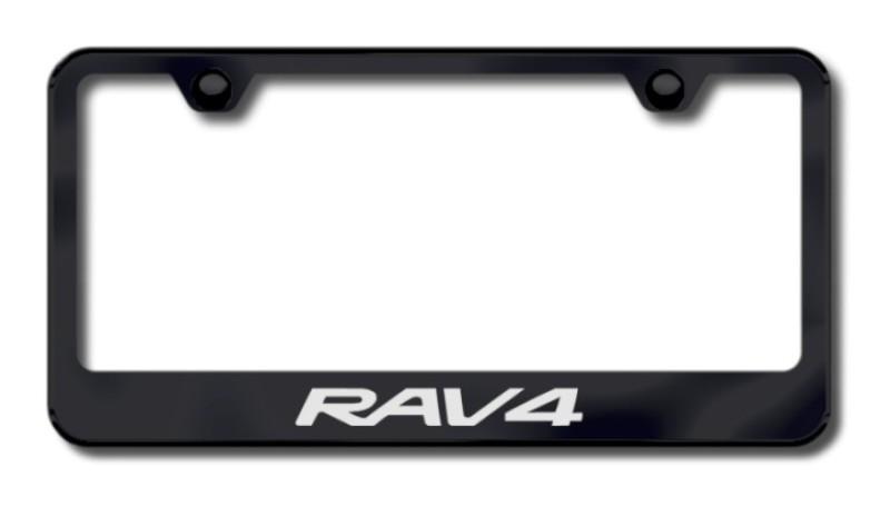 Toyota rav4 laser etched license plate frame-black made in usa genuine