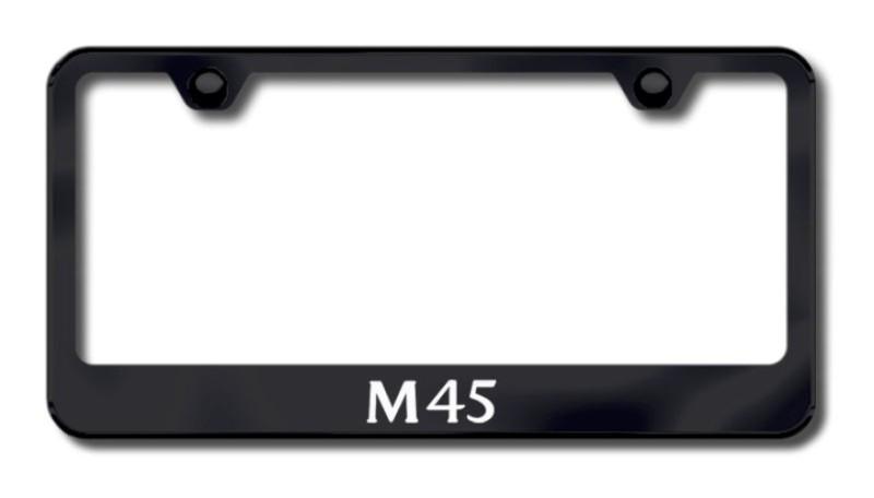Infiniti m45 laser etched license plate frame-black made in usa genuine