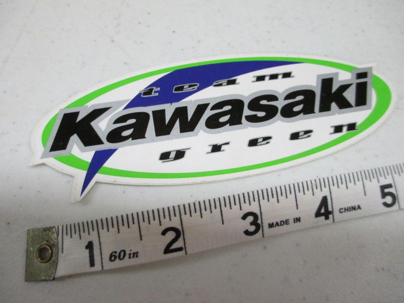 (1) kawasaki team green decal sticker motocross supercross mx vintage kx klx kdx