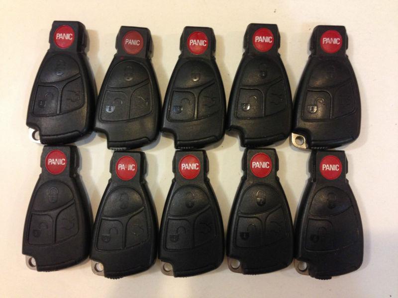 Lot of 10 mercedes benz smart key less entry remote oem non keyless system fob