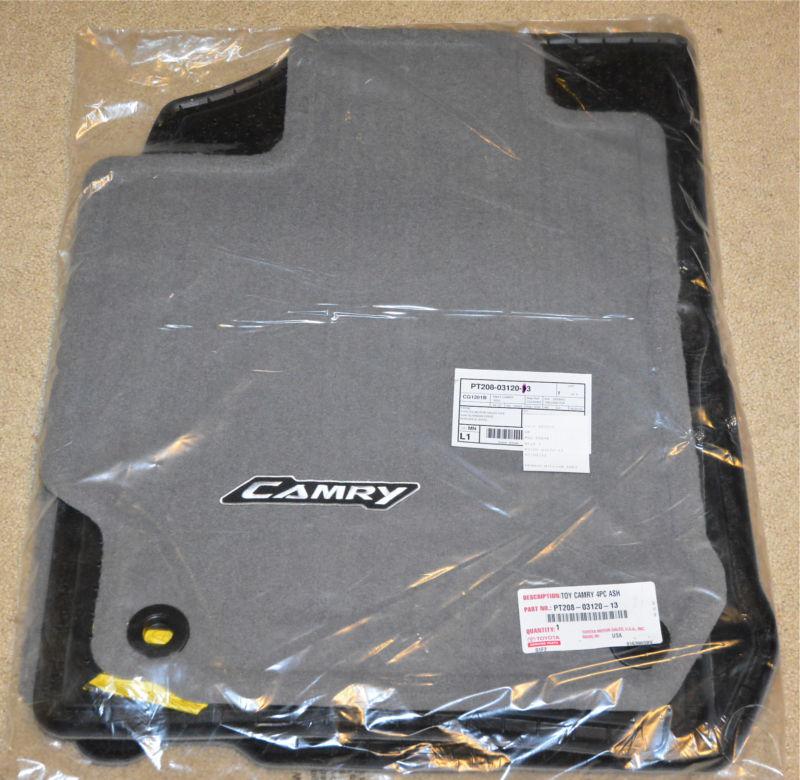 2012-2014 toyota camry ash floor mats - brand new oem ash/light gray 4-piece 