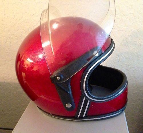 Vintage full face motorcycle helmet-new in box! chopper old school-sparkle flake
