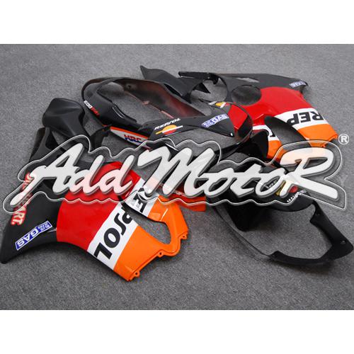 Injection molded fit cbr600 f4i 04-07 repsol red orange black fairing 64n21