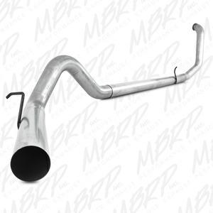 Mbrp 4inch exhaust system no muffler ford powerstroke 1999-2003 7.3l s6200plm 